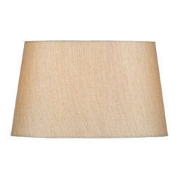 DAR Gustav Silver Faux Silk Tapered Drum Shade 30Cm