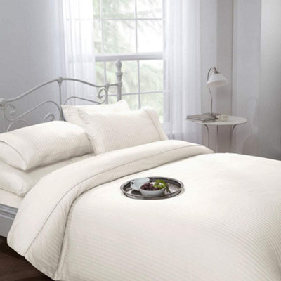 Dorchester Ritz Hotel Quality 300 Thread Count Duvet Cover Sets Cream Double - image 1