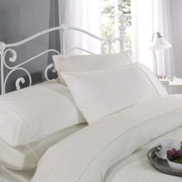 Dorchester Ritz Hotel Quality 300 Thread Count Duvet Cover Sets Cream Double - thumbnail 2