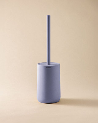 Cosmic Toilet Brush, Free-Standing,  Polyresin Soft Touch, Lavander, Saona Collection - image 1