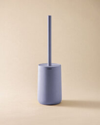 Cosmic Toilet Brush, Free-Standing,  Polyresin Soft Touch, Lavander, Saona Collection - thumbnail 1