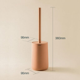 Cosmic Toilet Brush, Free-Standing,  Polyresin Soft Touch, Lavander, Saona Collection - thumbnail 6
