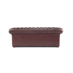 Chesterfield 3 Seater Buttoned Seat Sofa Old English Hazel Real Leather In Classic Style - thumbnail 9