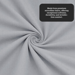 Aspire Homeware Silver Fitted Sheet-(30Cm) Deep Hotel Quality -Breathable Easy Care Fitted Bed Sheets Single (L)190Cm X (W)91Cm - thumbnail 4