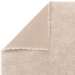 Beige Shaggy Modern Easy To Clean Plain Rug For Dining Room -120Cm X 170Cm - thumbnail 6