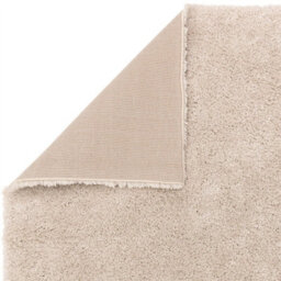 Beige Shaggy Modern Easy To Clean Plain Rug For Dining Room -120Cm X 170Cm - thumbnail 3