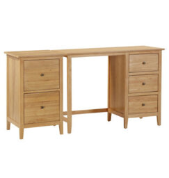 Hallowood Furniture Aston 3 Drawer Desk And Filing Cabinet Set - thumbnail 8