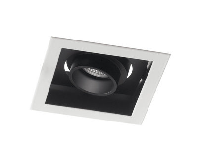 Luminosa Lighting Luminosa Apollo Integrated Led Recessed Downlight Adjustable, White Black, 3000K