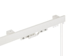 Curtains At Homes Aluminium Bendable Contour Corded Curtain Track Set With Overlap Arms - 175Cm - thumbnail 1