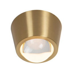 Lucide Rigon Flush Ceiling Light Diameter 9Cm Led 3000K - Matt Gold, Brass - thumbnail 4