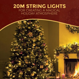 Festive Fix Christmas Tree Lights 200 Led 20M Waterproof String Decorations Remote 8 Modes Energy Saving Indoor/outdoor Xmas Light - thumbnail 2