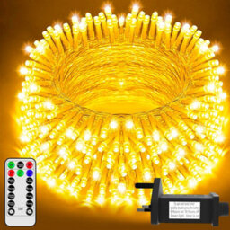 Festive Fix Christmas Tree Lights 200 Led 20M Waterproof String Decorations Remote 8 Modes Energy Saving Indoor/outdoor Xmas Light - thumbnail 1