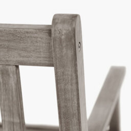 Pacific Lifestyle Grey 3 Seater Acacia Wood Bench For Garden - thumbnail 7
