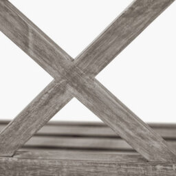 Pacific Lifestyle Grey 3 Seater Acacia Wood Bench For Garden - thumbnail 8