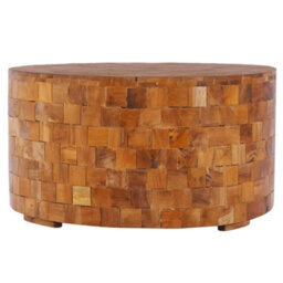 Berkfield Coffee Table 60X60X35 Cm Solid Teak Wood - thumbnail 1
