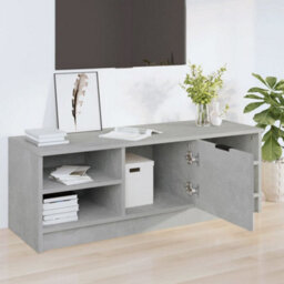 Walplus Tv Cabinet Concrete Grey 102X35.5X36.5 Cm Engineered Wood - thumbnail 3