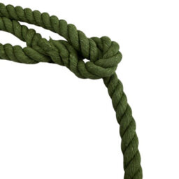 Ropeservices Uk 10mm Green Natural Cotton Plain Rope Halter X 8 Foot - thumbnail 4