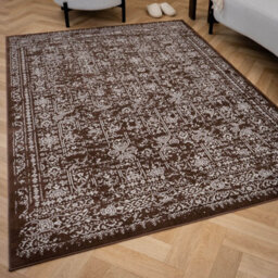 The Rugs Montana Brown Oriental Area Rug And Runner Soft Durable Pet Friendly Easy To Clean Living Room Bedroom 3716Brw - thumbnail 2