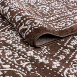 The Rugs Montana Brown Oriental Area Rug And Runner Soft Durable Pet Friendly Easy To Clean Living Room Bedroom 3716Brw - thumbnail 5