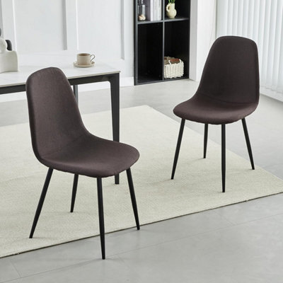 MCC Direct Set Of 2 Teddy Faux Fur Stitched Design Dining Chairs Pink Bella By Mcc - image 1