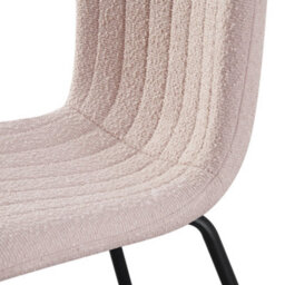 MCC Direct Set Of 2 Teddy Faux Fur Stitched Design Dining Chairs Pink Bella By Mcc - thumbnail 6
