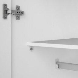 Furniture To Go Space Wardrobe With 2 Doors White 1750 (W) 77.6 X  (H) 175.4 X  (D) 49.4Cm - thumbnail 8