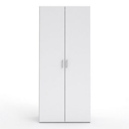 Furniture To Go Space Wardrobe With 2 Doors White 1750 (W) 77.6 X  (H) 175.4 X  (D) 49.4Cm - thumbnail 3