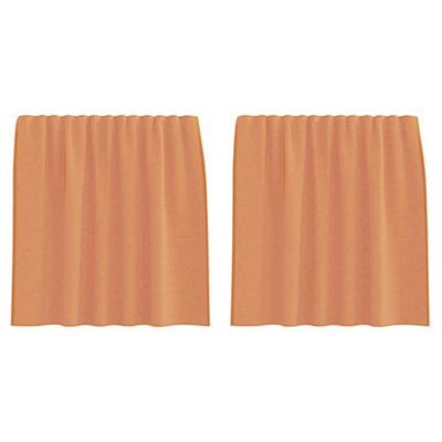 Berkfield Durable Voile Curtains With Rod Pockets 2 Pcs Terracotta - image 1