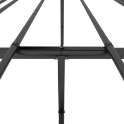 Berkfield Metal Bed Frame With Headboard Black 140X190 Cm - thumbnail 8