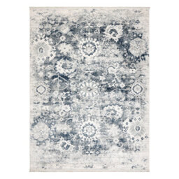 RugsX Distin 0822A Navy Blue / Blue / White Modern Carpet - Rosette, Vintage  120X170 Cm - thumbnail 3