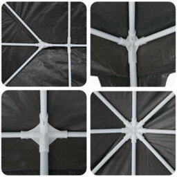 Walplus Party Tent Anthracite, White 600 X 400 X 266 Cm - thumbnail 6