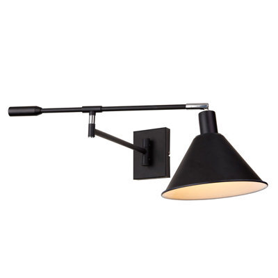 Luminosa Lighting Luminosa Trinity Industrial, Retro 1 Light Dome Wall Lamp, E14