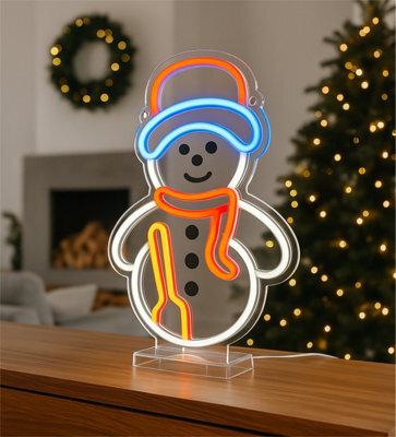 Electrovision Xmas Haus Led Neon Festive Lights - Snowman - image 1