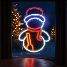 Electrovision Xmas Haus Led Neon Festive Lights - Snowman - thumbnail 6