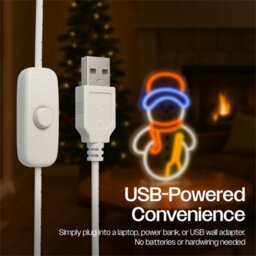 Electrovision Xmas Haus Led Neon Festive Lights - Snowman - thumbnail 5