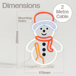 Electrovision Xmas Haus Led Neon Festive Lights - Snowman - thumbnail 2