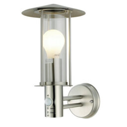 First Choice Lighting Set Of 2 Treviso - Stainless Steel Pir Sensor Outdoor Security Lights - thumbnail 3