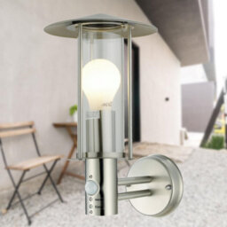 First Choice Lighting Set Of 2 Treviso - Stainless Steel Pir Sensor Outdoor Security Lights - thumbnail 4