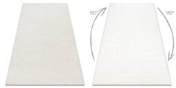 RugsX Carpet Buenos 7001 Shaggy Plain, Single Color White  60X100 Cm - thumbnail 2