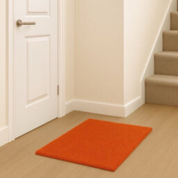 Uetian Orange Shaggy Rug Soft Thick Pile Modern Living Room Bedroom Carpet (60X110 Cm) 5 Cm Dense Pile - thumbnail 2