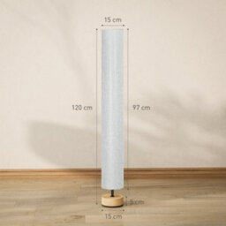 Grey 120 Cm Tall Floor Lamp For Warm Lighting In Living Space - thumbnail 2