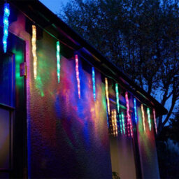 Samuel Alexander Set Of 10 Light Up Christmas Smart Icicle Lights With 50 Cool White & Multi-Coloured Leds - thumbnail 2