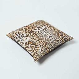 Homescapes Leopard Print Velvet Cushion 46 X 46 Cm - thumbnail 5
