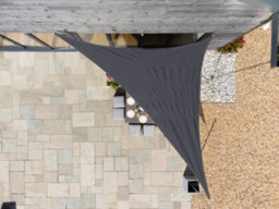 Kookaburra 2M Triangle Breathable Hdpe Blue Garden Patio Sun Shade Sail Canopy 93.3% Uv Block With Free Rope - thumbnail 4