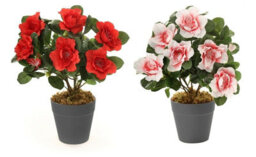 Best Artificial 27Cm Pink Azalea Plug Plant - Pot Not Included - thumbnail 3