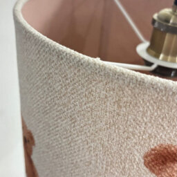 CGC Lighting Cgc Blake 30Cm Oatmeal Linen Pink Teddy Bear Children's Lamp Shade - thumbnail 6