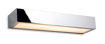 Luminosa Lighting Luminosa Zulu Bathroom Down Light Led Wall Light - 300mm Chrome With Opal Glass Diffuser Ip44