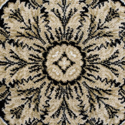 Da Vinci 057 0801 3233 Black Traditional Circle Rug By Mastercraft-200Cm(Circle) - thumbnail 3