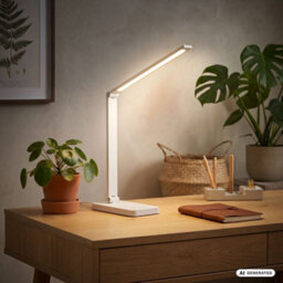 Briloner Led Desk Lamp White 4.8W 400Lm Cct Touch Dimmer Memory Usb-C Reading Office Light Colour Changing - thumbnail 6