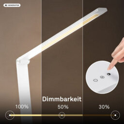 Briloner Led Desk Lamp White 4.8W 400Lm Cct Touch Dimmer Memory Usb-C Reading Office Light Colour Changing - thumbnail 3